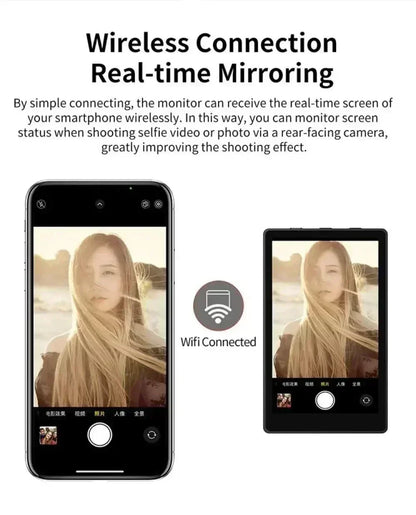 Smartphone Vlog Selfie Monitor Screen Magnetic Phone Rear Camera For Selfie Vlog Live Stream For Android Iphone Custom