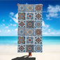 Print Sea Beach Towel Quick-Dry Washable Beach Towels Sandproof Portable Beach Towels  For Travel Swimming Camping Beach