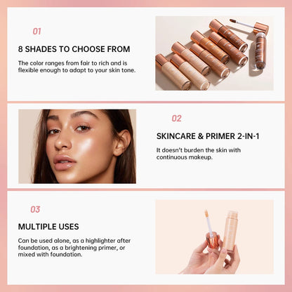 Halo Glow Liquid Filter – Liquid Highlighter & Bronzer for Face & Body