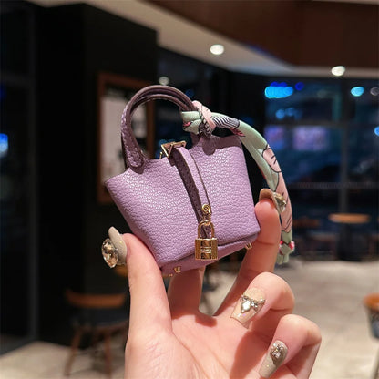 New Mini House Small Bag Handheld Portable Hand Rope Bluetooth Earphone Bag Zero Wallet Multi functional Small Bag