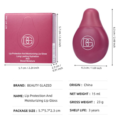 4-Color Lip Gloss & Lip Oil Set – High Shine, Moisturizing, Long-Lasting Lip Care