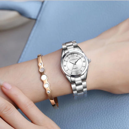 Elegant Women Watch Luxury Ladies Fashion Brand Wristwatch Quartz Movement Stainless Steel Gift for Female Girlfriend