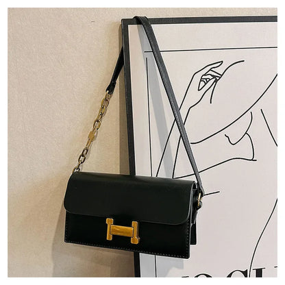Women's Bag Fashion Senior Texture Crossbody Shoulder Bag Hundred Small Square Bag Brown Niche Light Luxury Women's Bag
