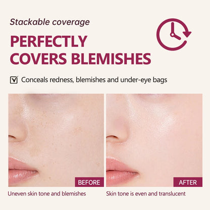 Semi-Matte CC Cream Cushion – Natural Concealer & Long-Lasting Foundation