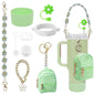 9PCS Cup Accessories Set Water Bottle Handle Strap Coin Purse Silicone Cup Boot Straw Cover for Stanley Cup 30oz & 40oz Tumbler
