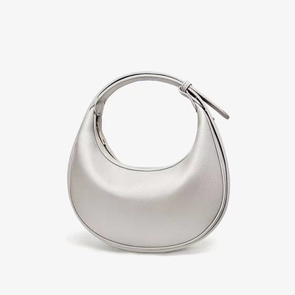 Women's dumpling bag, crossbody bag, shoulder bag, PU leather handbag, moon bag