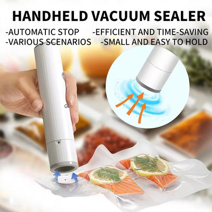 Intelligent charging models portable handheld mini vacuum sealer food preservation home storage automatic pumping compressor