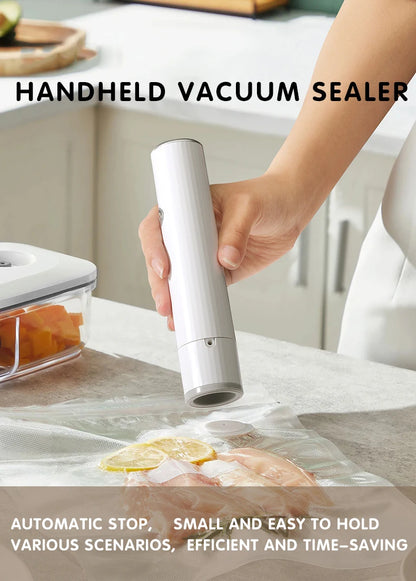 Intelligent charging models portable handheld mini vacuum sealer food preservation home storage automatic pumping compressor