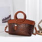 Fashion women's bag new crocodile pattern stylish handbag large capacity leisure mom single shoulder crossbody bag