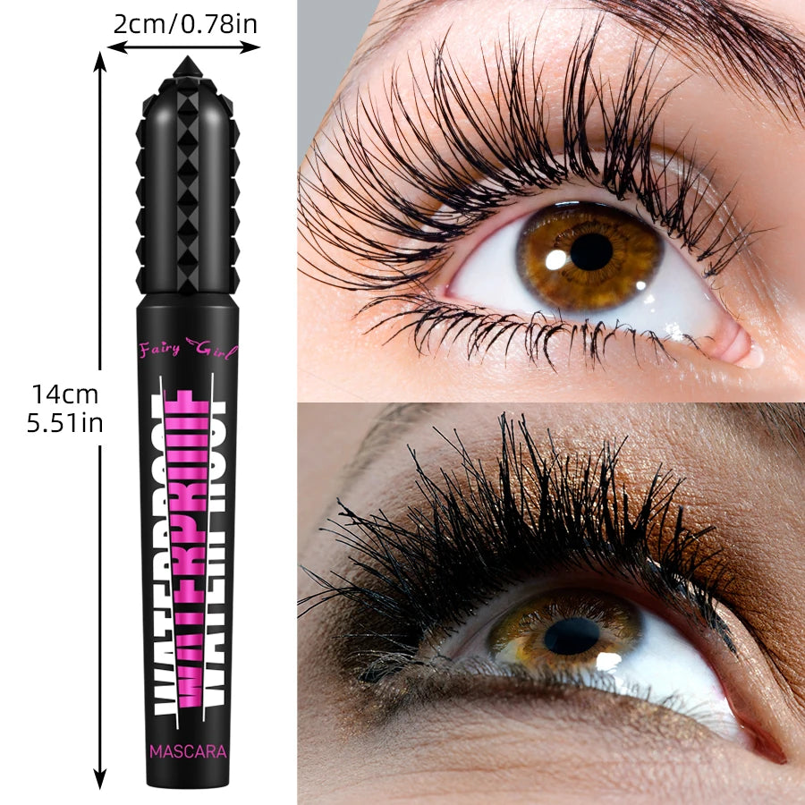Black Waterproof Mascara – 4D Lengthening Eyelash Extension Makeup | Korean Cosmetics