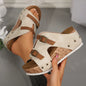 Women's Summer Platform Wedge-heeled Sandals Plus Size Comfortable Casual Outdoor Open Toe Beach Slippers
