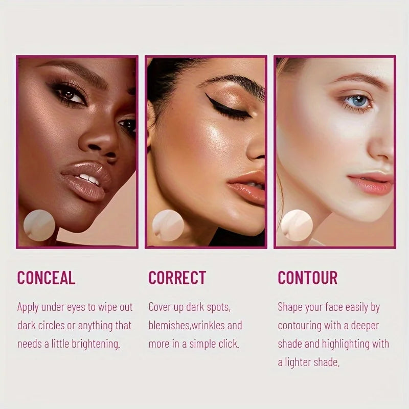 Full Coverage Cushion Foundation Concealer – Sponge Head Applicator | All Skin Types