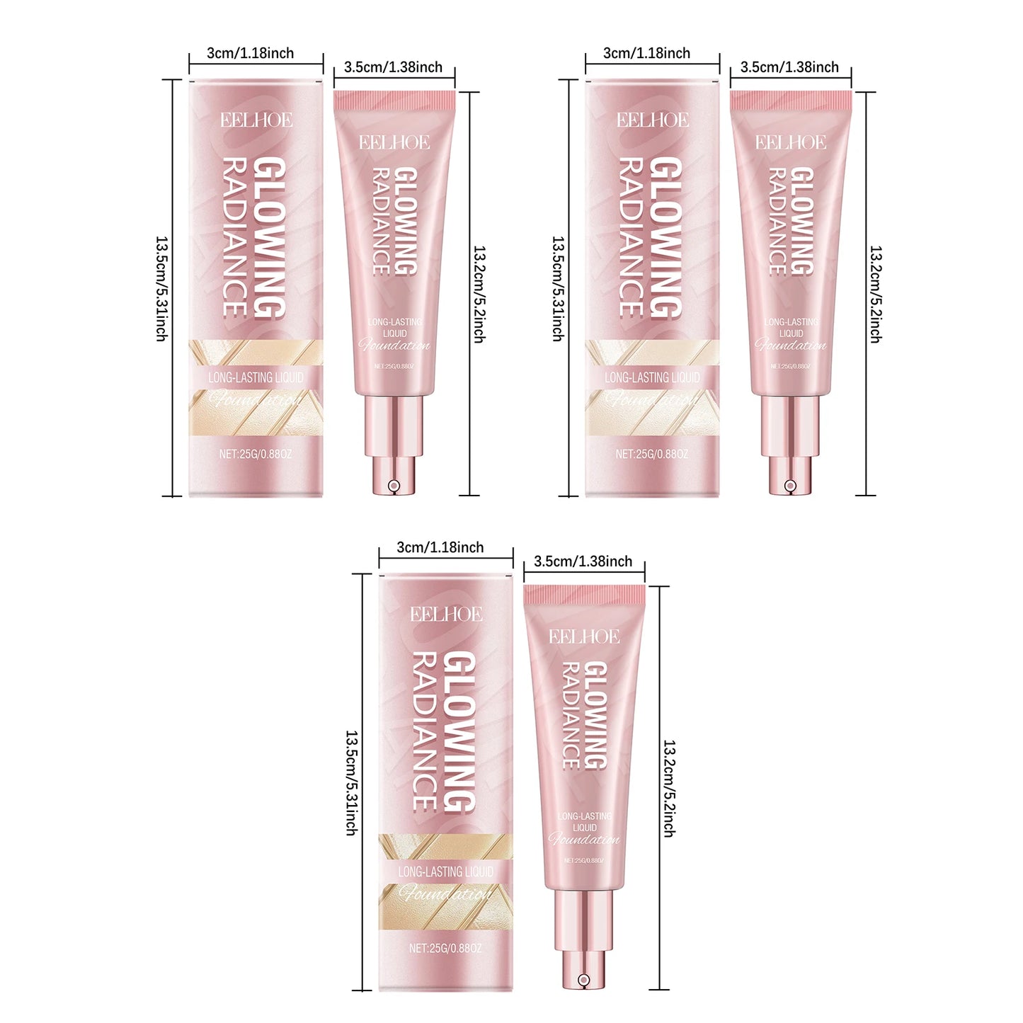 Face Liquid Foundation Oil-Control Matte BB Cream Waterproof Long-Lasting Concealer Liquid Full Coverage Moisturizing Cosmetics