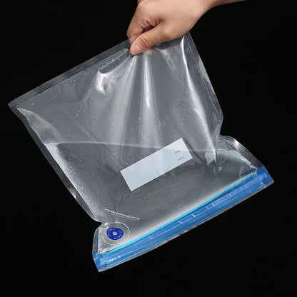 5pcs Reusable Vacuum Food Storage Zipper Bags Food Packaging Bags Vacuum Sealer Food Fresh Keeping Ziplock Freezer Bag Organizer