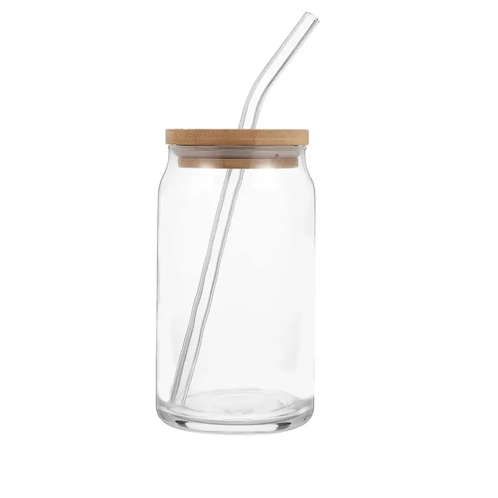 1 Pc Mason Jars Coffee Mug with Straw & Lid – Perfect for Iced Coffee, Juice, and Beverages