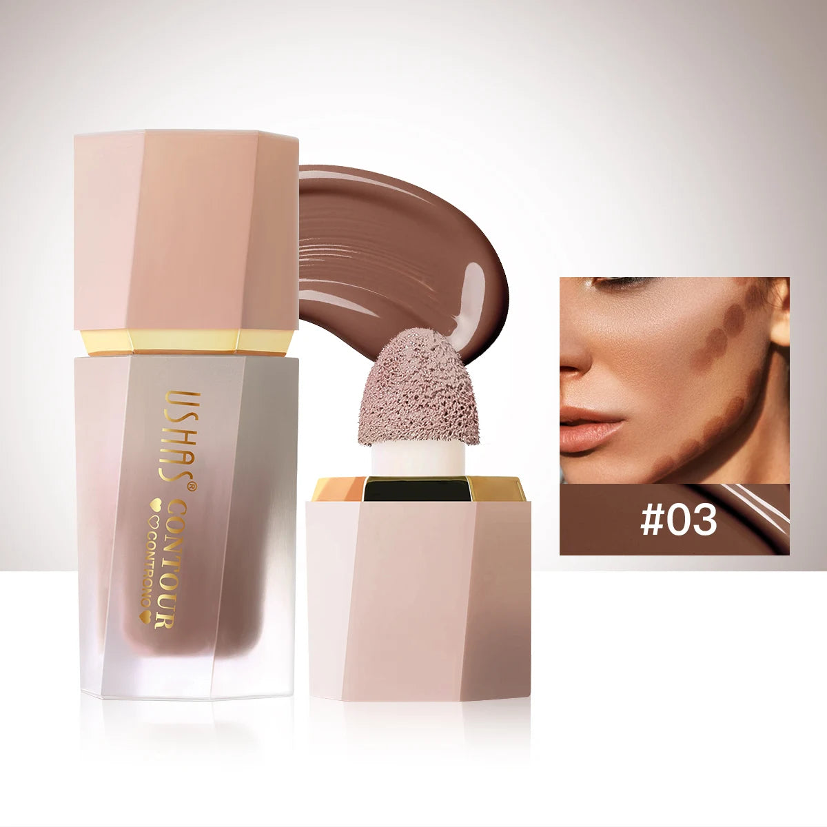 3 Color Sponge Head Concealer Long-lasting Moisturizing Foundation Dark Circles Freckles Acne Liquid Concealer Makeup