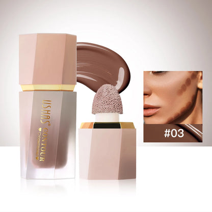 3 Color Sponge Head Concealer Long-lasting Moisturizing Foundation Dark Circles Freckles Acne Liquid Concealer Makeup