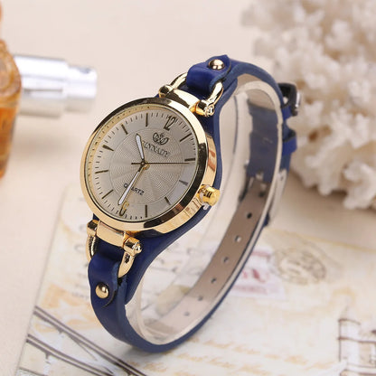 Women Watch Leather Strap Quartz Watches Ladies Casual Wristwatches Clock