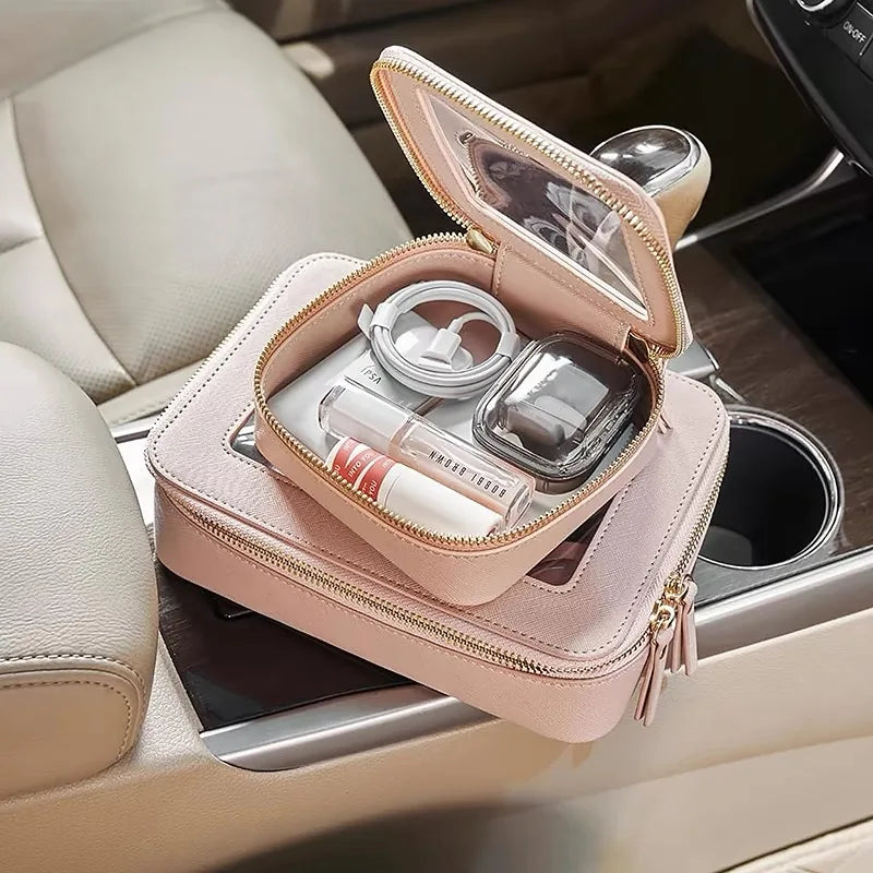 Travel Toiletries Bag Women Transparent Makeup Bags Cosmetic Bags with Zipper Waterproof Wash Bag Large Makeup Bag for Women