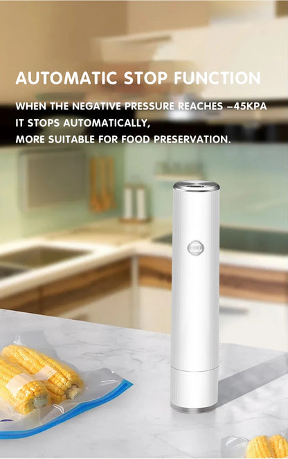 Intelligent charging models portable handheld mini vacuum sealer food preservation home storage automatic pumping compressor