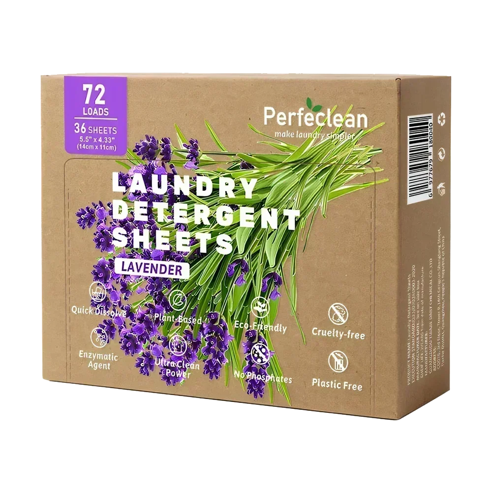 Perfeclean New trending biodegradable eco-strips laundry tablets laundry detergent sheets washing strips detergent