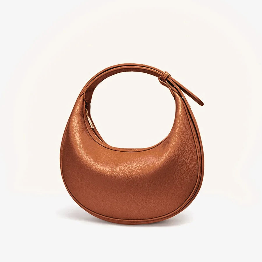Women's dumpling bag, crossbody bag, shoulder bag, PU leather handbag, moon bag