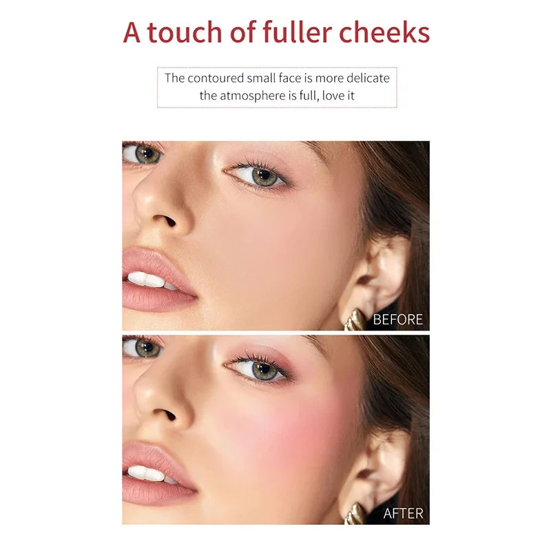 Cheek 3-in-1 Lip Tinted Moistured Blush Stick Silky Brighten Blush Cream Blusher Cosmetics Tubes Matte Contour Cosmetics New