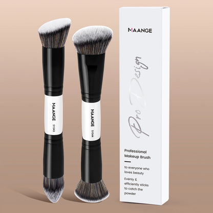 Makeup Brush Set Soft Hair Synthetic Kabuki Brushes Foundation Powder Blending Concealer Eyeshadow Double-ended Brushes
