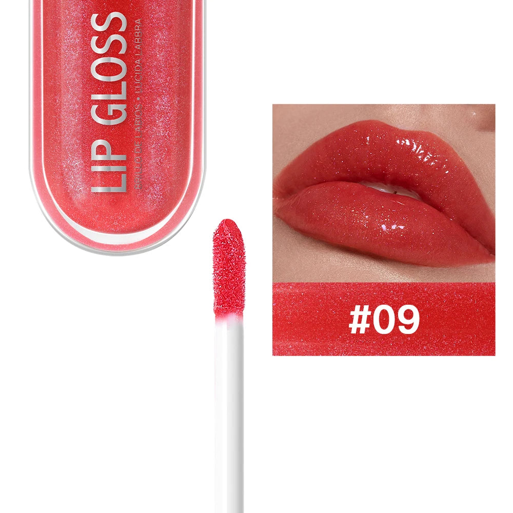 Glitter Lip Gloss Long Lasting Diamond Pearlescent Metallic Liquid Lipstick Moisturizing Lip Glaze Cosmetics