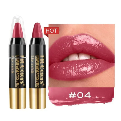 Easy Coloring Gloss Lipstick Lasting Nude Red Lipsticks Lip Crayon High Pigmented Waterproof Moisturizing Lip Stick Lips Makeup