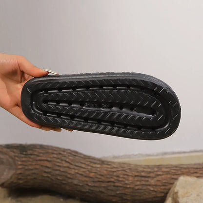 Summer Women Leopard Print Slippers Fashion Thick-Sole Indoor Shower Slides Sexy Beach Sandals Versatile Ladies Slippers