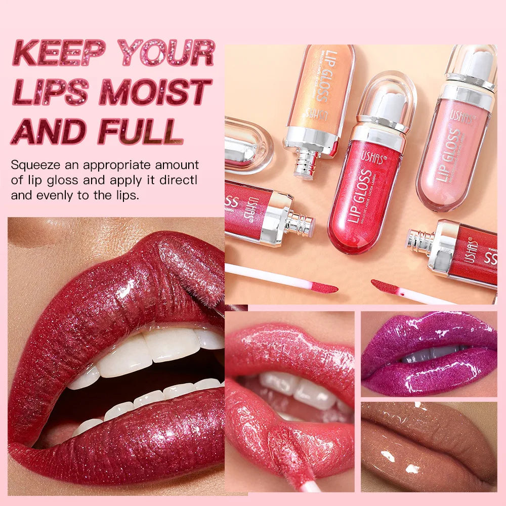 Mirror Fine Flash Liquid Lipstick – Pearlescent, Waterproof, Non-Stick, Long-Lasting Glossy Shine