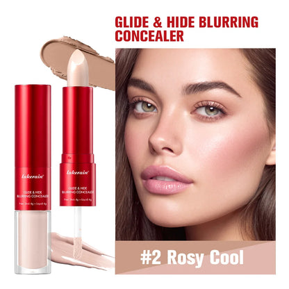 GlideHide Blurring Concealer | Dual Formula Liquid & Balm | Creamy Texture, Dark Circle & Wrinkle Coverage, Long-Lasting