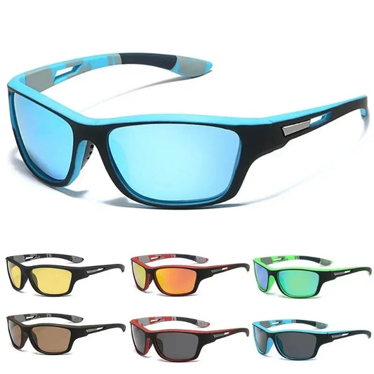 Men’s Polarized Sports Sunglasses with Rope – UV400 Outdoor Driving & Hiking Eyewear