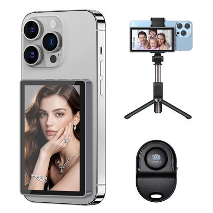 Smartphone  Rear Camera For Selfie Vlog Live Stream For Android Iphone Monitor Screen Video Recording Magnetic Selfie