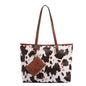 Europe and the United States new female handbag shoulder bag cow leopard print simple fashion large bag