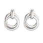Classic Gold Color Geometric Irregular Stud Earrings for Women Design Sense Knot Piercing Earring Fashion Jewelry