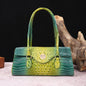 Multicolor Crocodile Pattern Fashion Handheld Stick Bag Large Capacity One Shoulder Underarm Bag Women's Luxury Handbag