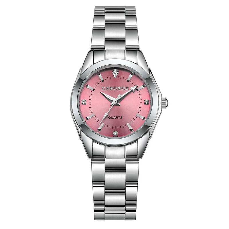 Elegant Women Watch Luxury Ladies Fashion Brand Wristwatch Quartz Movement Stainless Steel Gift for Female Girlfriend