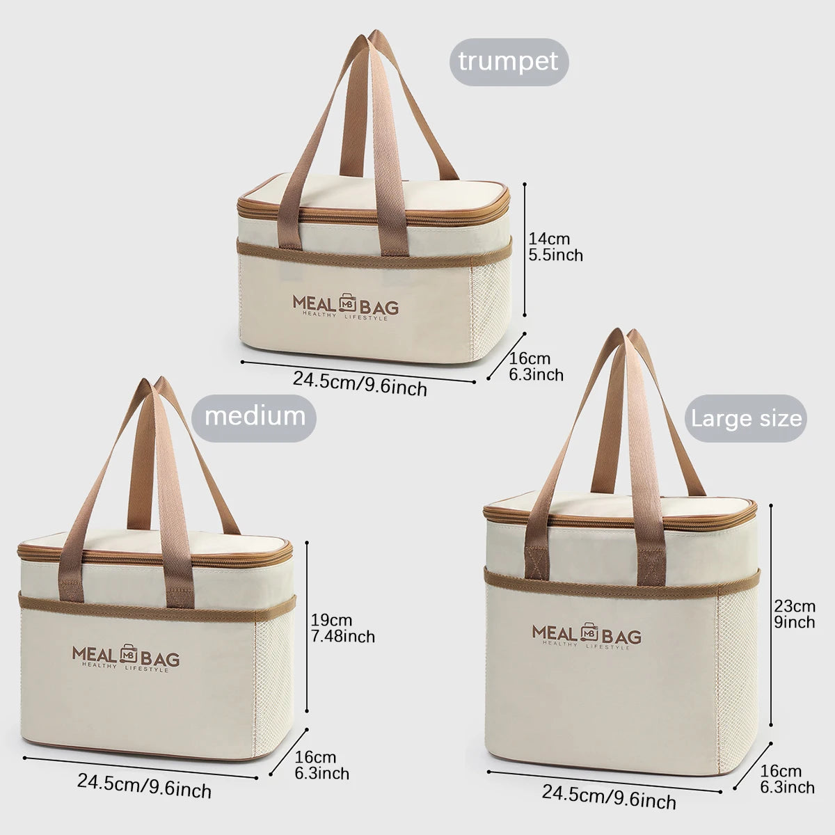 Portable lunch bag food insulated box Waterproof shoulder strap insulated box, hand-held lunch box bag, fresh aluminum DH