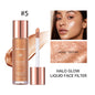 Halo Glow Liquid Filter – Liquid Highlighter & Bronzer for Face & Body