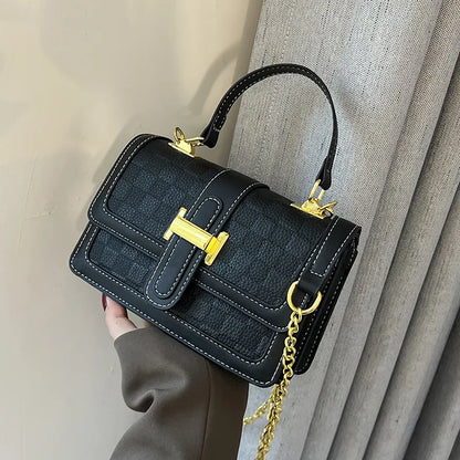 Women's Shoulder Bag Chain Crossbody Bag Fashion Women's Bag Personalized Retro Portable Small Square Bag