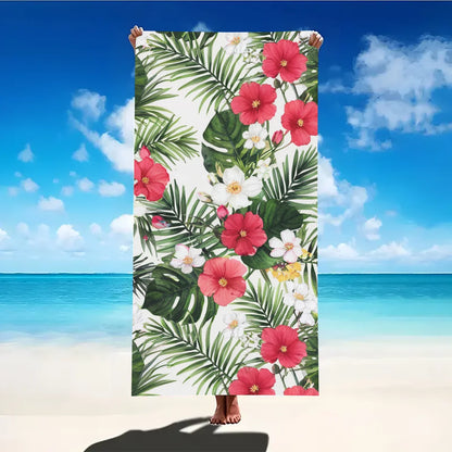 Print Sea Beach Towel Quick-Dry Washable Beach Towels Sandproof Portable Beach Towels  For Travel Swimming Camping Beach