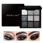 9-Grid Red Eyeshadow Palette Purple Glitter Pearlescent Matte Eye Shadow Shimmer Makeup Long Lasting Women Beauty Eye Cosmetics