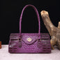 Multicolor Crocodile Pattern Fashion Handheld Stick Bag Large Capacity One Shoulder Underarm Bag Women's Luxury Handbag