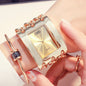 Women Luxury Brand Watch Dress Rhinestone Women Wristwatches Stylish Gold Female Watches for Women
