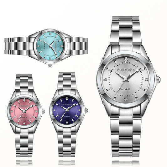 Elegant Women Watch Luxury Ladies Fashion Brand Wristwatch Quartz Movement Stainless Steel Gift for Female Girlfriend