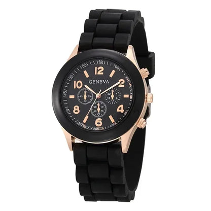 Women Watches New Fashion Luxury Brand Women's Watch Silicone Strap Quartz Wrist Watch For Female