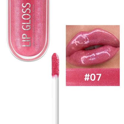 Glitter Lip Gloss Long Lasting Diamond Pearlescent Metallic Liquid Lipstick Moisturizing Lip Glaze Cosmetics