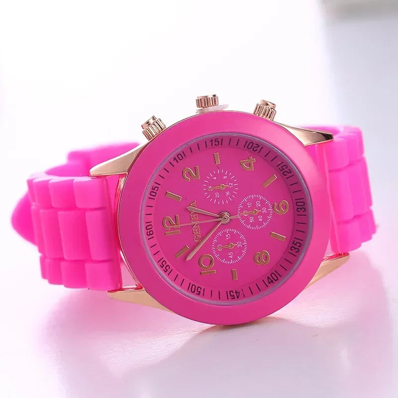 Women Watches New Fashion Luxury Brand Women's Watch Silicone Strap Quartz Wrist Watch For Female